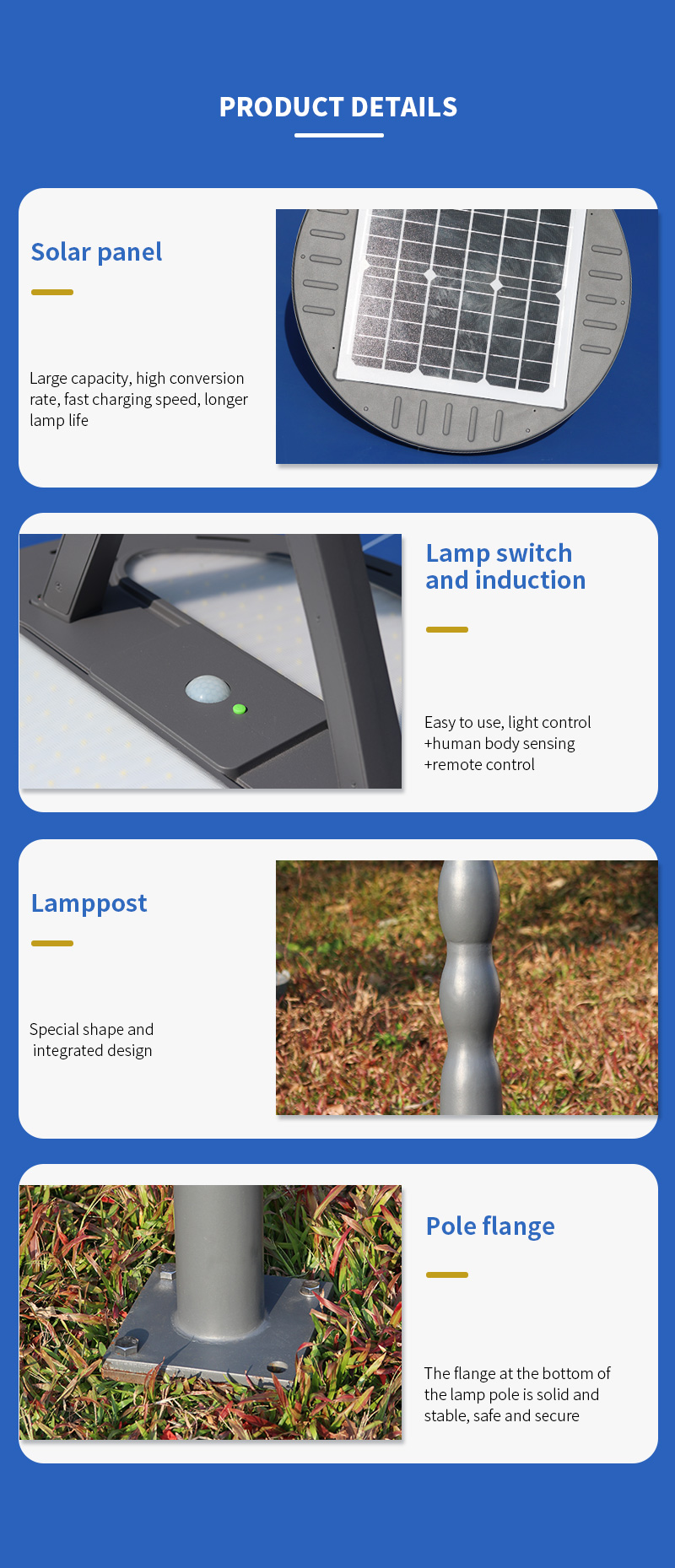 high power half-moon led solar urban light supplier