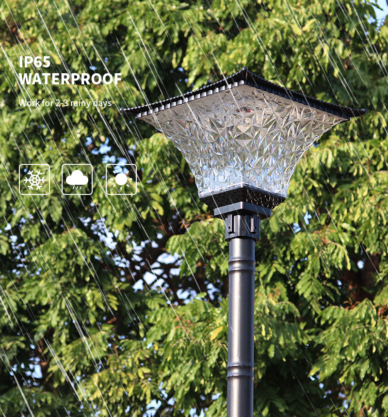 high quality waterproof solar coundyard lamp supplier