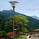 Slate all in one solar coundyard lamp supplier