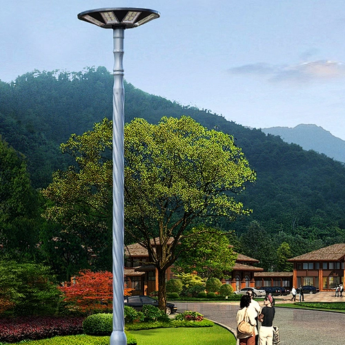 UFO 8 big round led solar urban light manufacturer