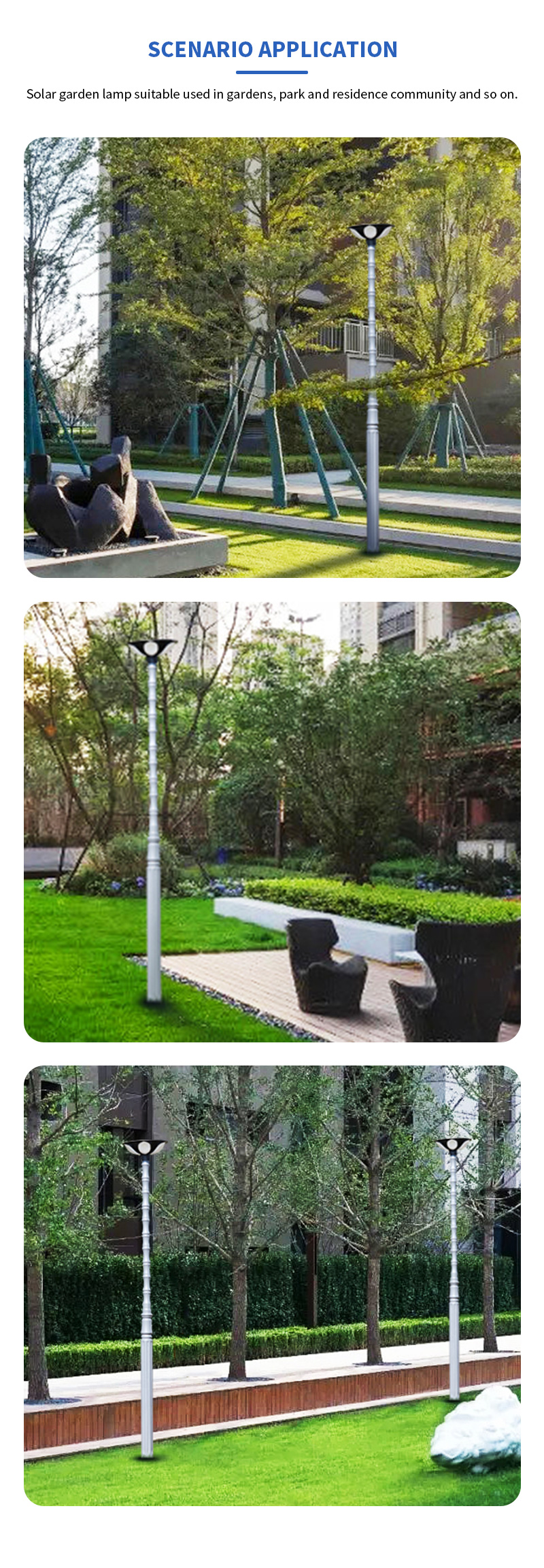 hot sell led solar garden lamp manufacturer