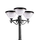 three head aluminium led solar yard lamp manufacturer