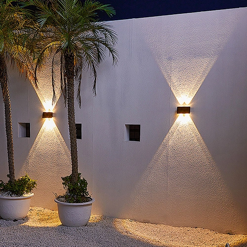 modern seven type ABS led  Solar wall lamp