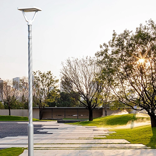 half-moon led all in one solar yard lamp