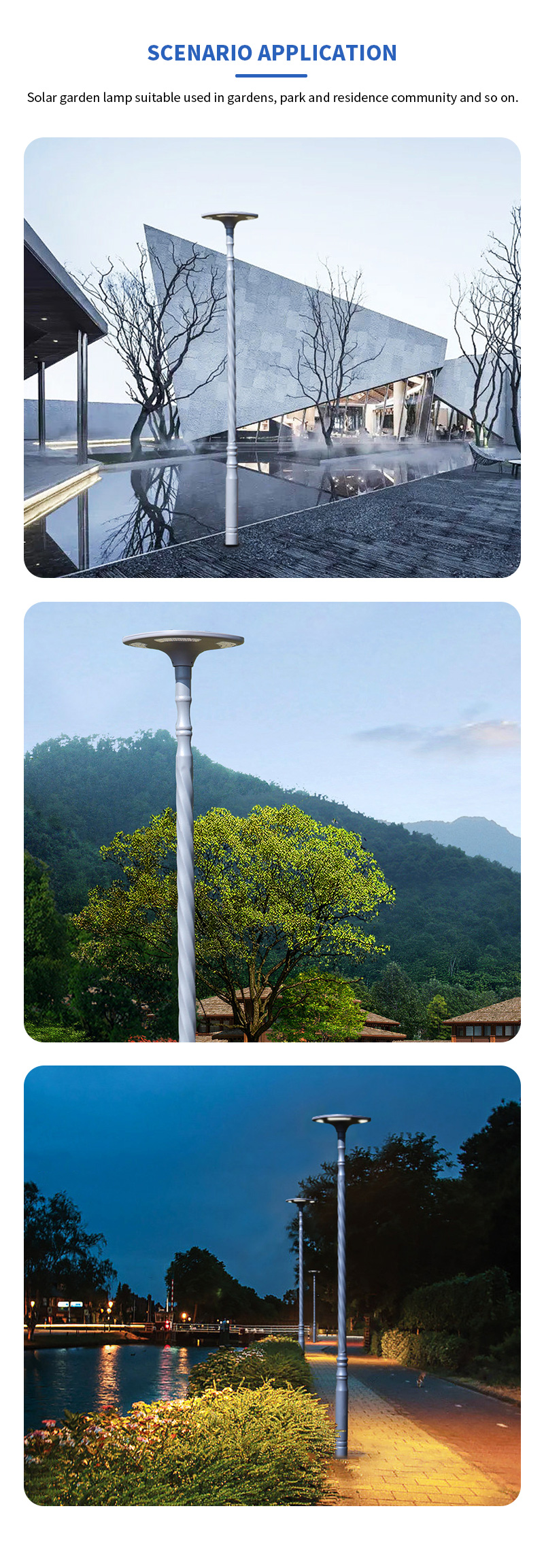 hot sell all in one led solar garden lights manufacturer