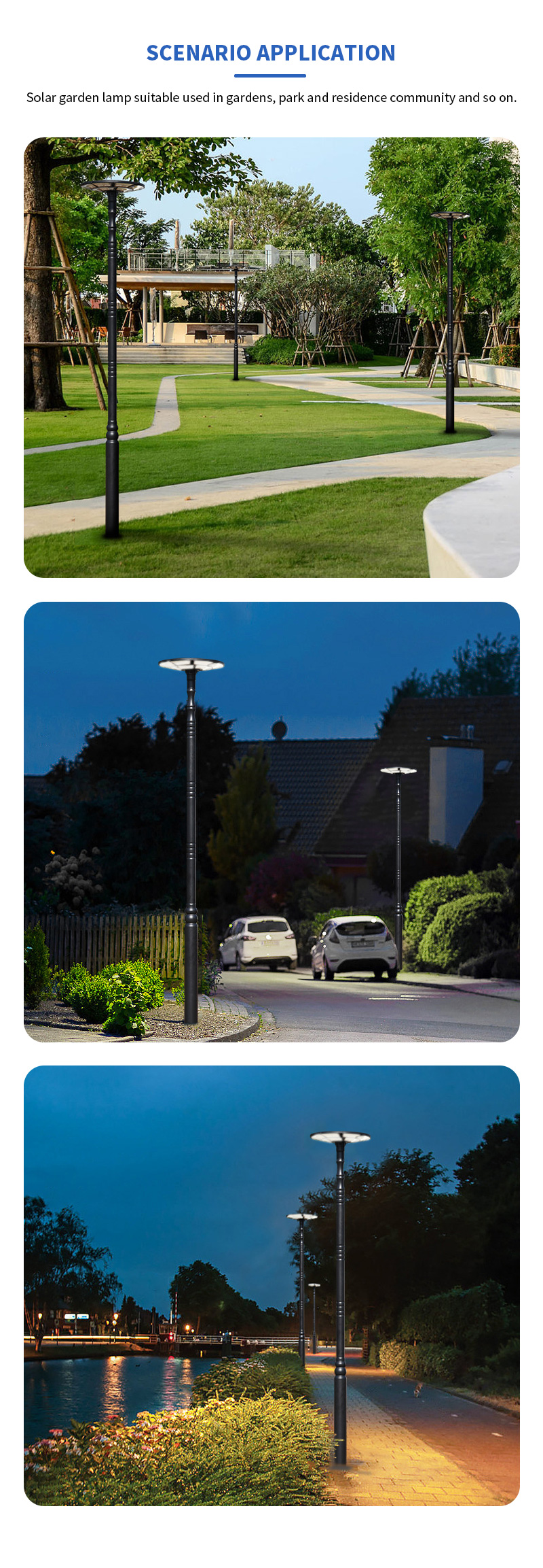 hot sell morden UFO all in one led solar garden lighting exporter