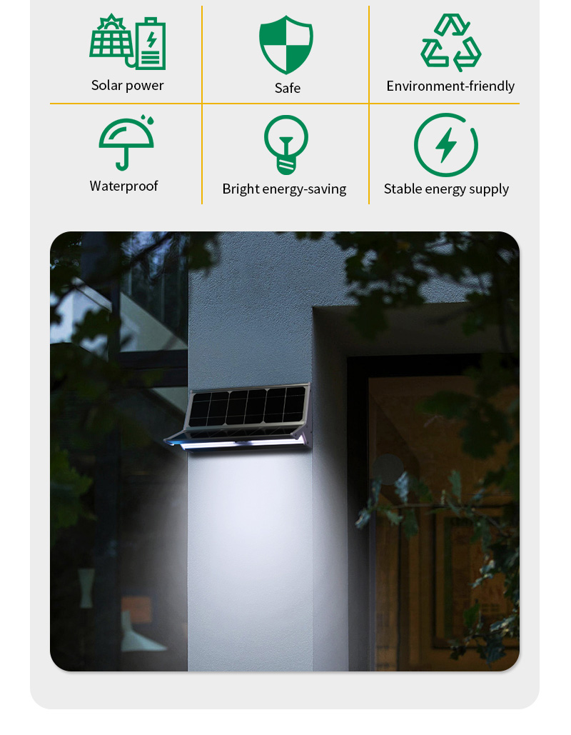 energy saving double-sided all in one solar wall lamp supplier