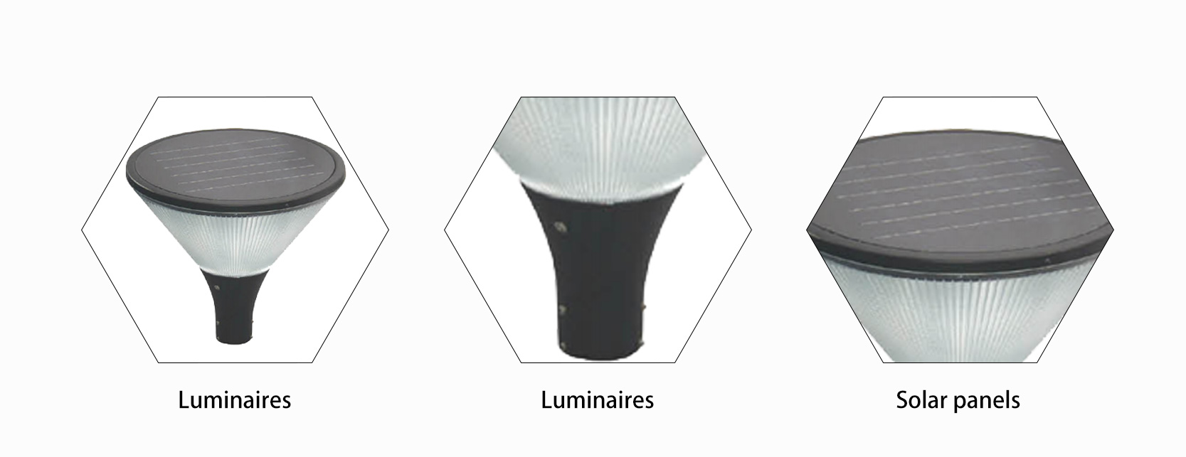 aluminium pc solar urban light fixture manufacturer