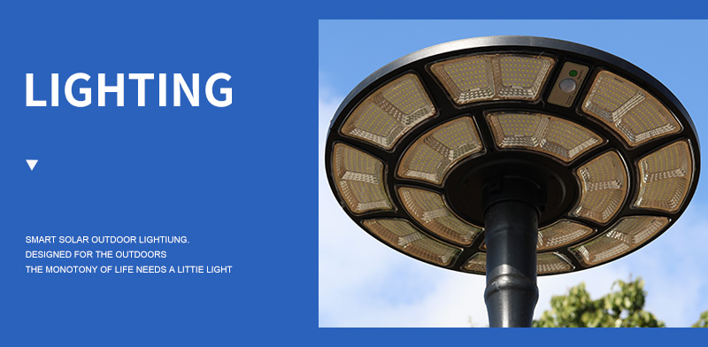 high power UFO led solar garden lighting supplier
