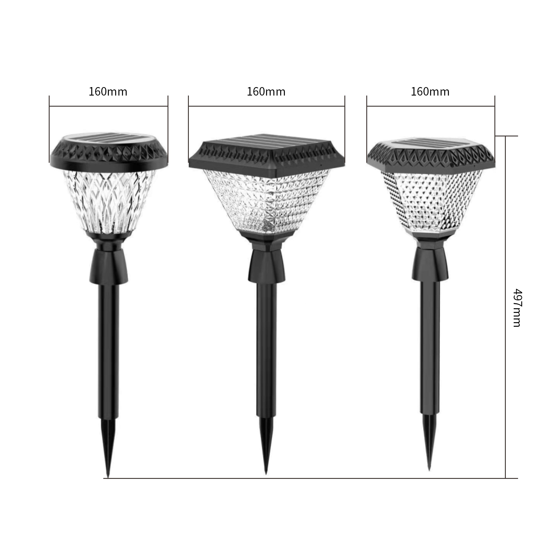 pc led solar pin lights manufacturer