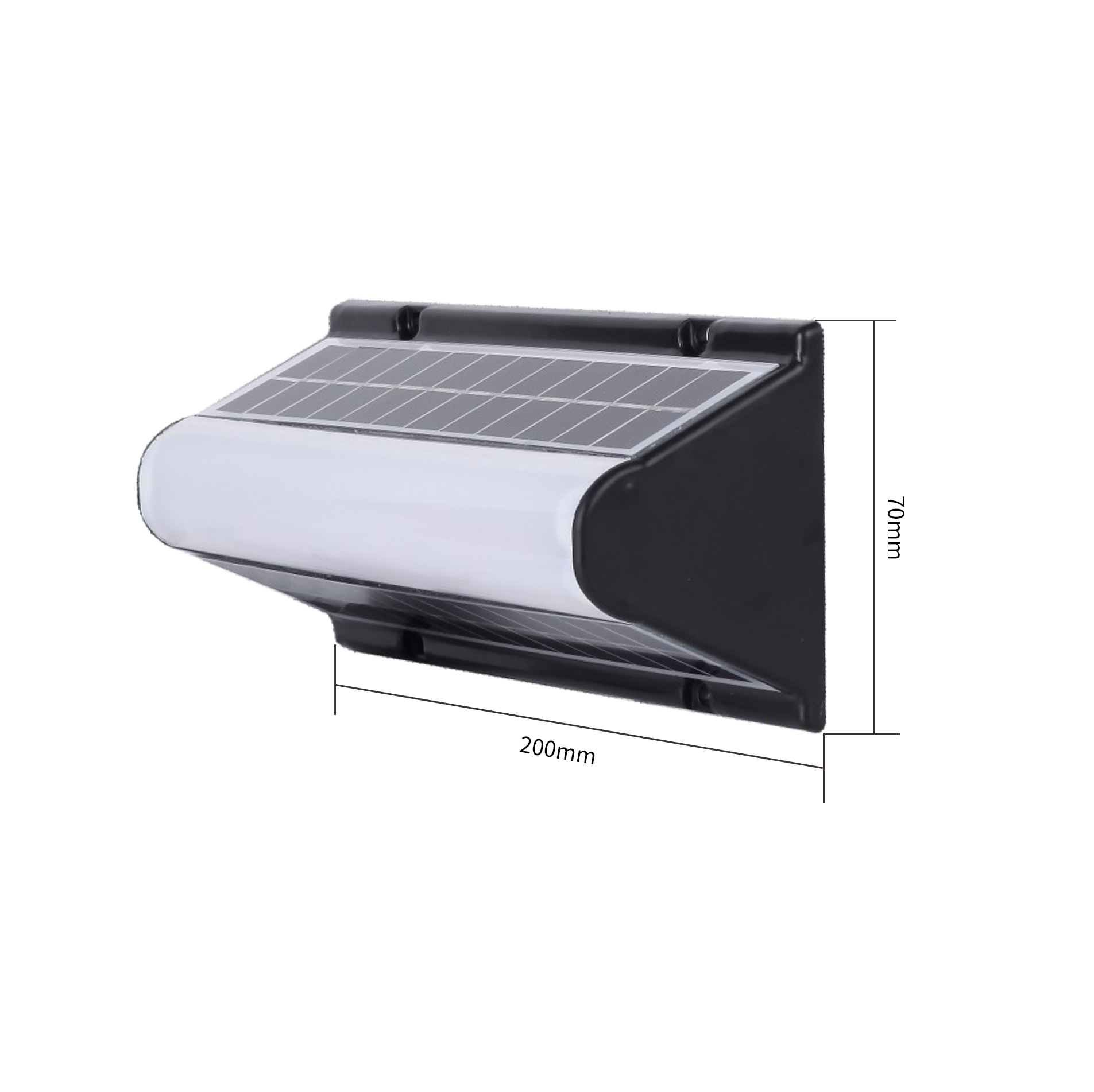 ABS solar wall light manufacturer