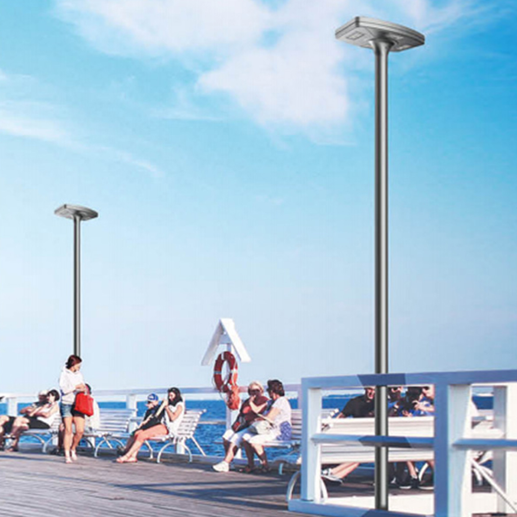 all in one solar led garden light fixture manufacturer