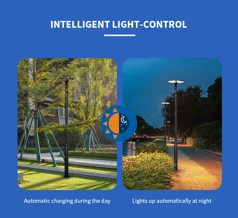 smart all in one led solar garden lighting supplier
