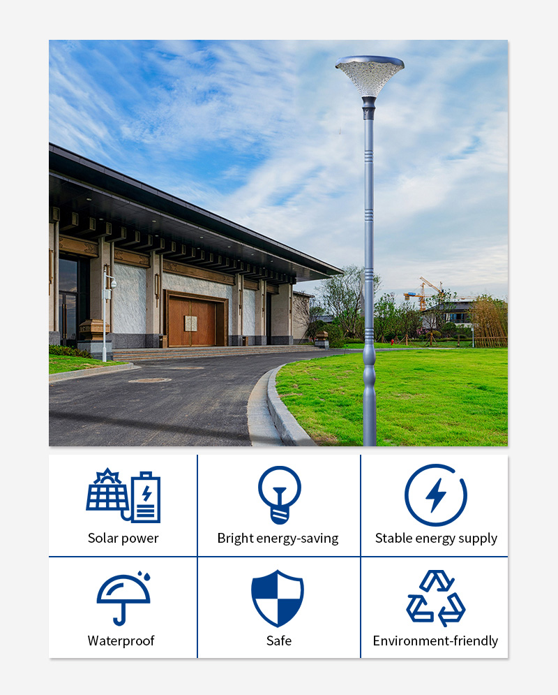 special big diamond led solar yard lamp supplier