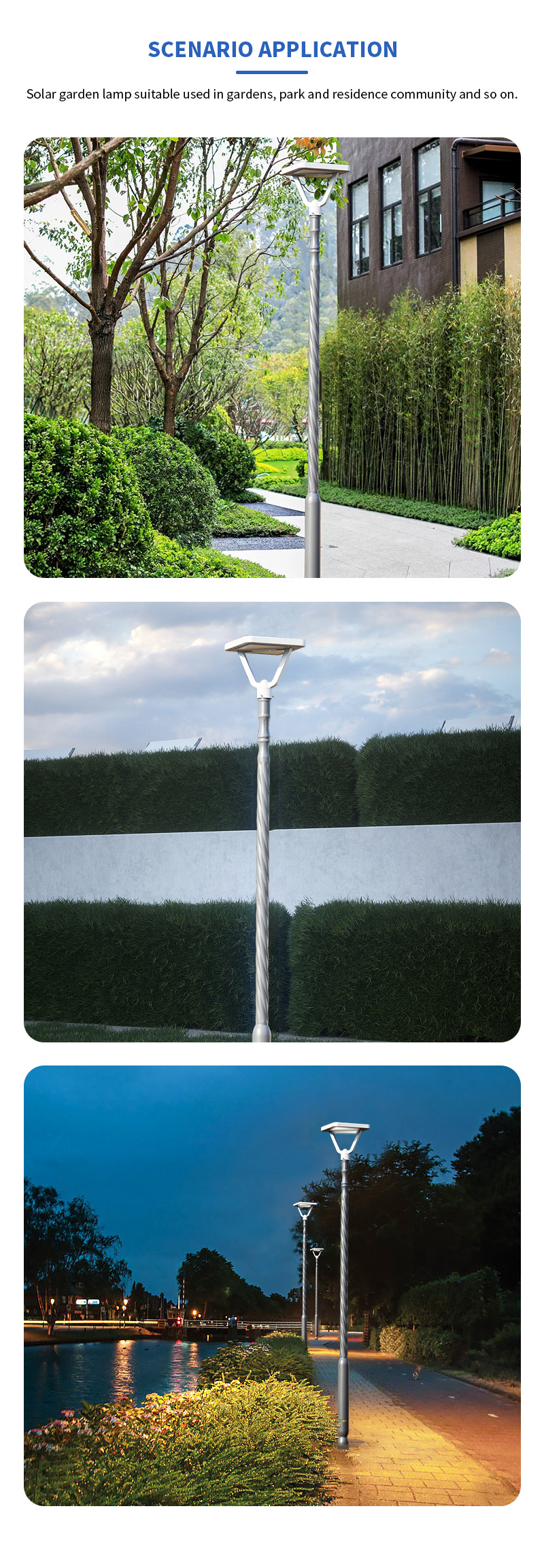 hot sell aluminium half-moon led all in one solar yard lamp exporter