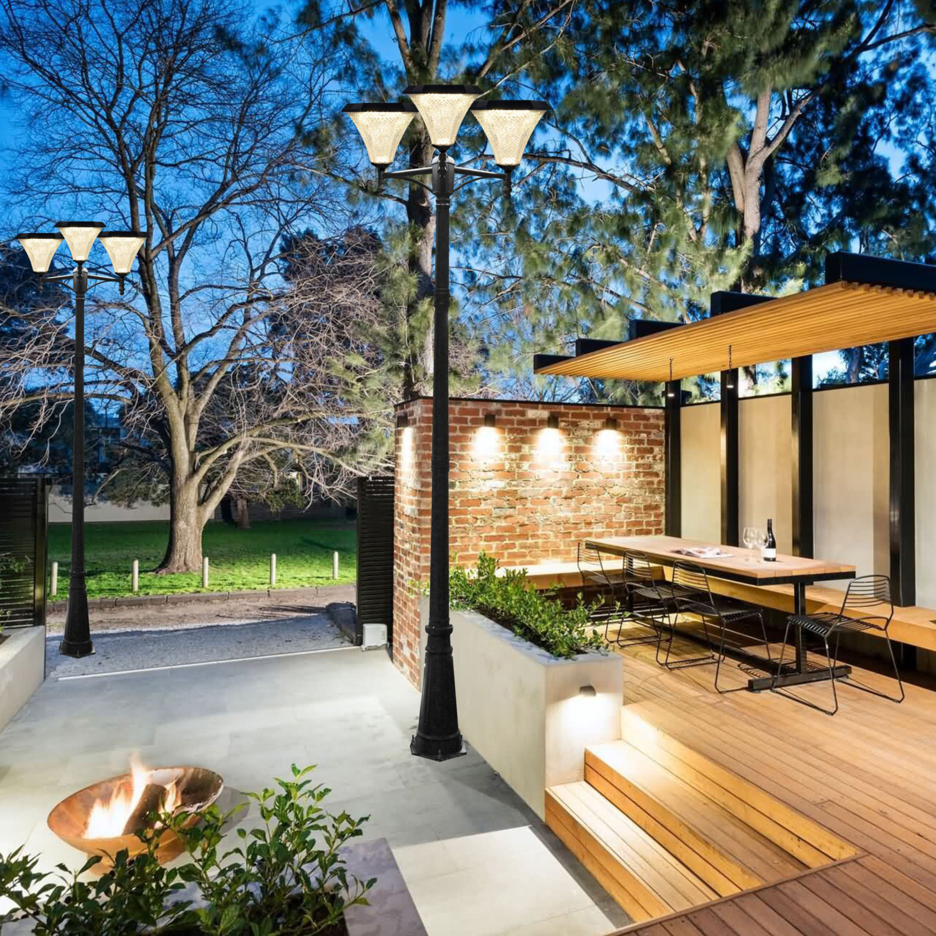 classical all ine one solar pc led solar yard lamp manufacturer