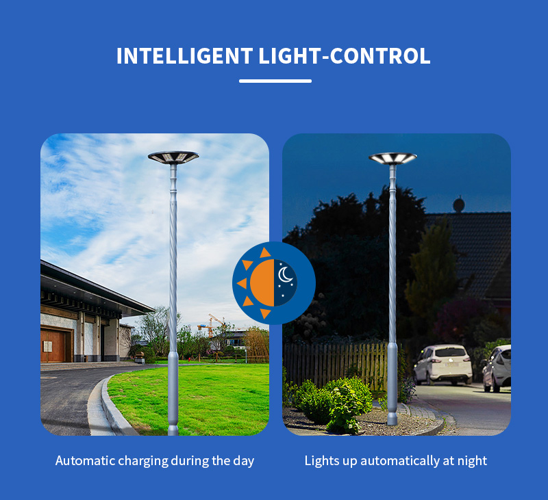 new style UFO 8 big round led solar urban light exporter
