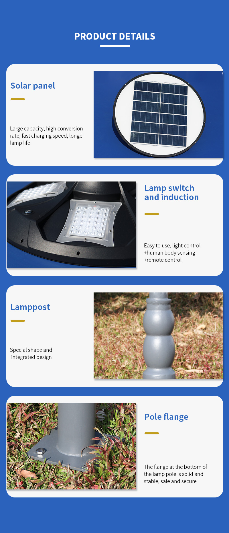 high quality Flying led all in one solar urban lamp supplier