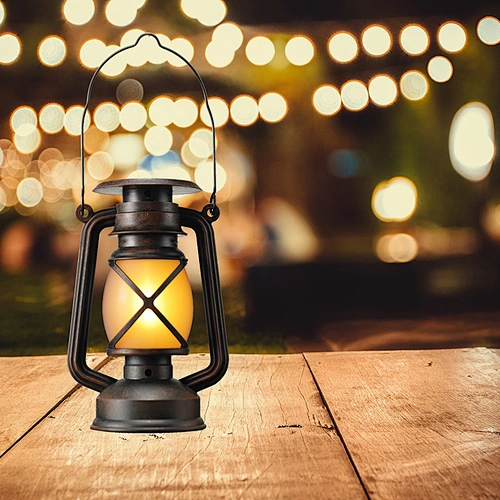 barn lantern led solar column lamp