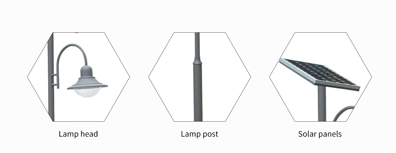 single arm led solar garden light manufacturer