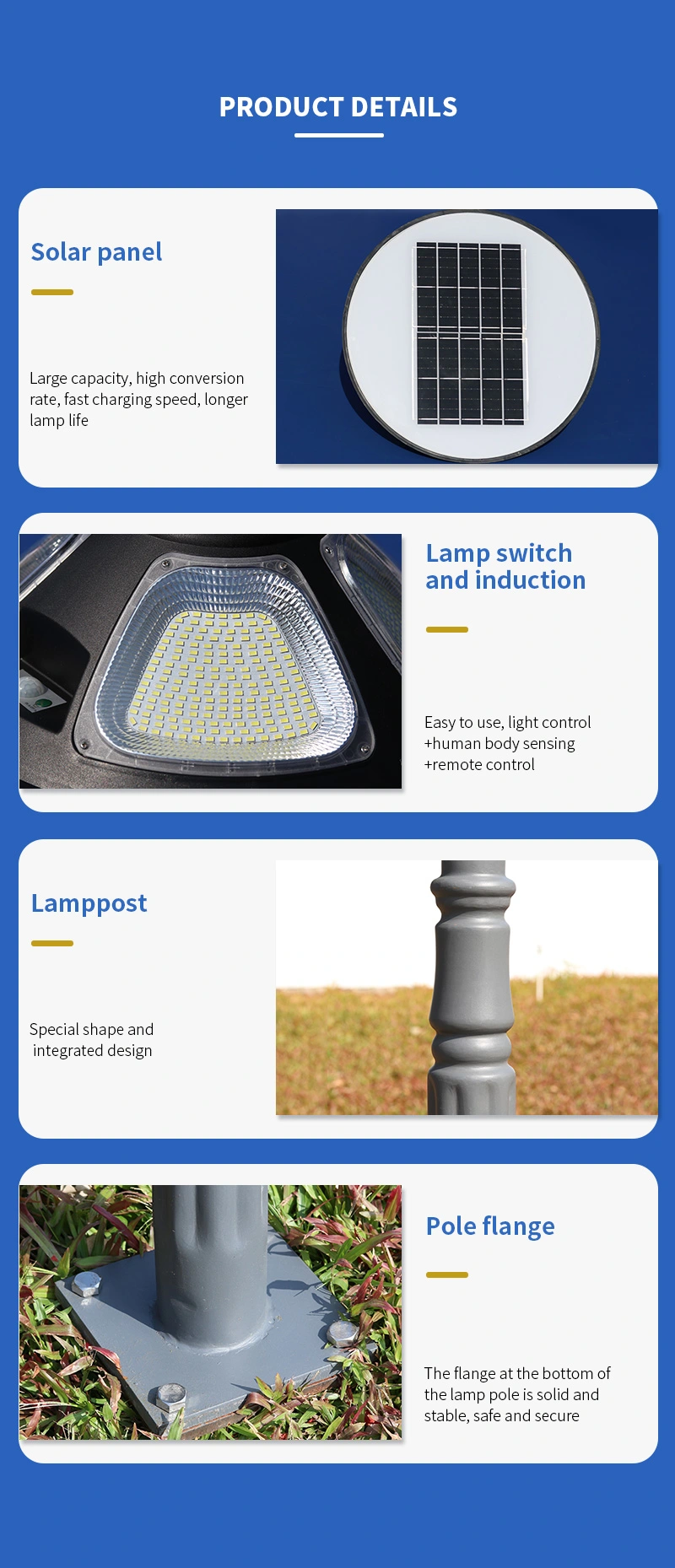 high power all in one solar garden light manufacturer