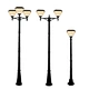 classical aluminium all in one solar yard lamp manufacturer