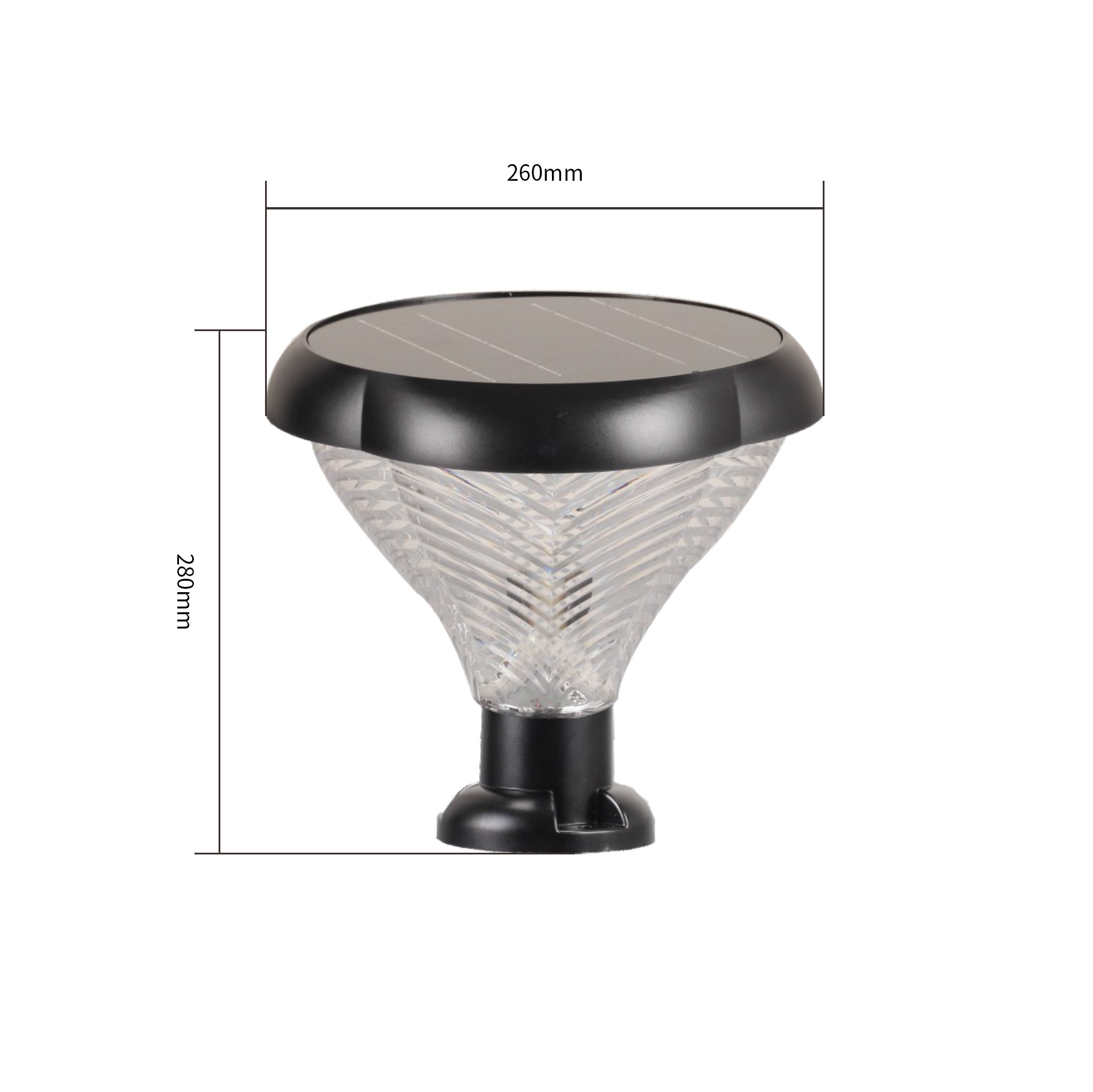 led solar pillar lamp manufacturer