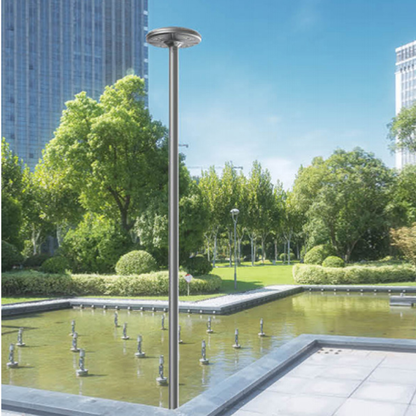 aluminium led solar garden light luminaire manufacturer