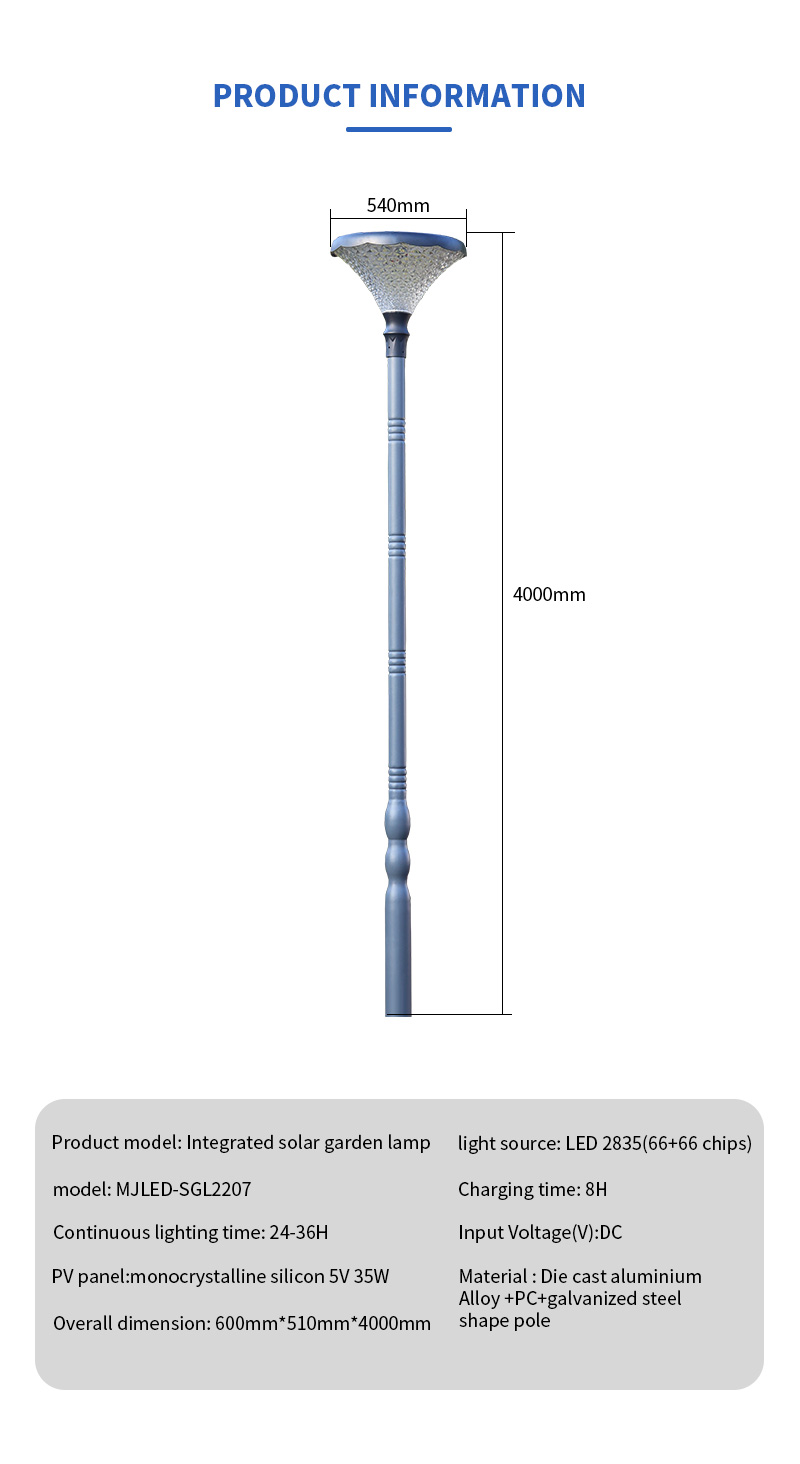 4m big diamond led solar yard lamp supplier