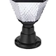 classical aluminium style with pc diffuser led solar column lamp manufacturer