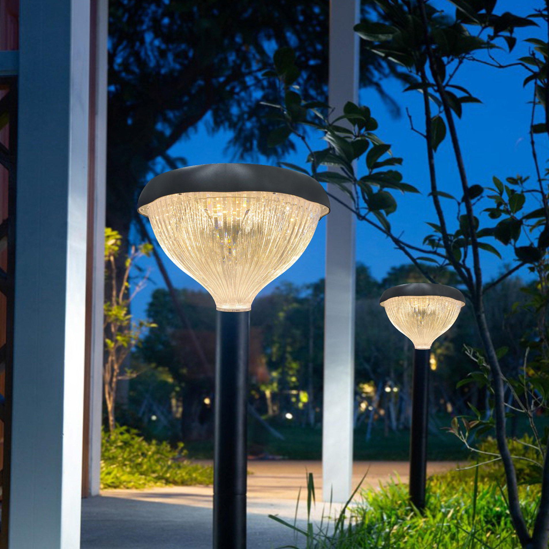 all in one led solar lawn lights manufacturer