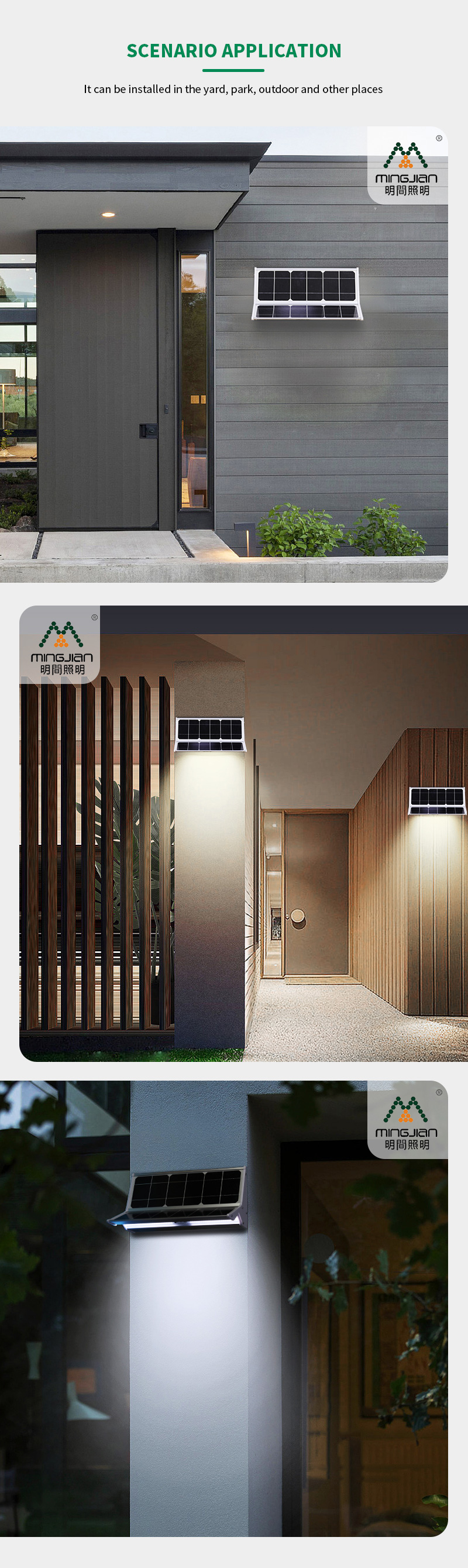 popular double-sided all in one solar wall lamp pricelist