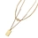 gold plated pendant necklace