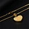 heart necklace pendant stainless steel