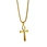 stainless steel cross necklace pendant