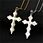 fashion stainless steel cross necklace