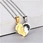 heart necklace pendant stainless steel