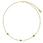 green zircon pendant necklace