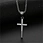 stainless steel cross necklace pendant