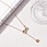 necklace with stainless steel pendant
