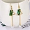 gold plated pendant earrings