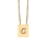 stainless steel letter necklace