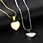 heart necklace pendant stainless steel