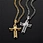 fashion stainless steel cross necklace