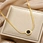 gold plated pendant necklace