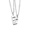 heart necklace pendant stainless steel