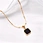 black stainless necklace
