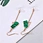 gold plated pendant earrings