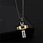 stainless steel cross necklace