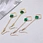 turquoise dangle earrings
